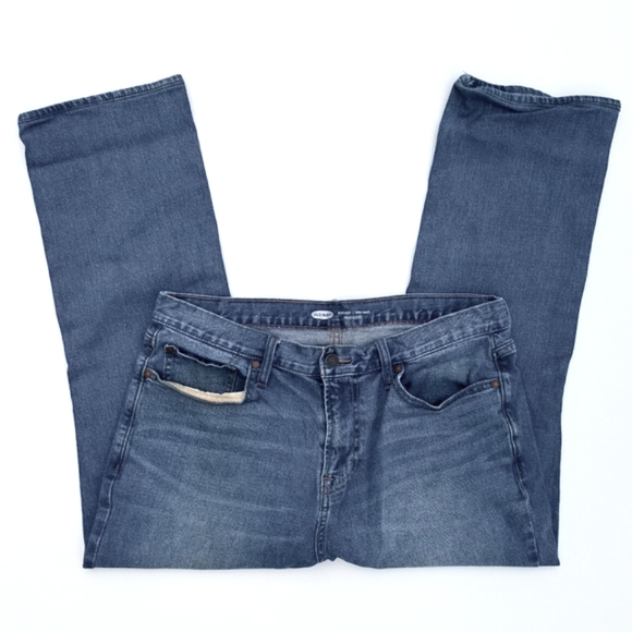 Old Navy Men's Straight cut Jeans, 33/30 - Picture 3 of 6